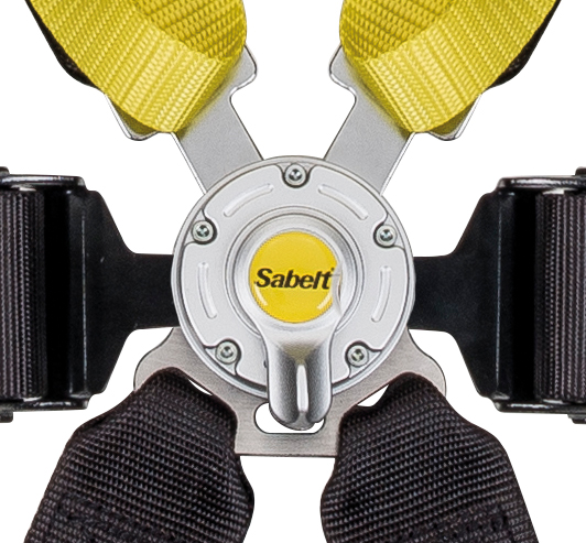 Sabelt Gordel 4 Punts Steel Rood 3 Inch-2 Inch