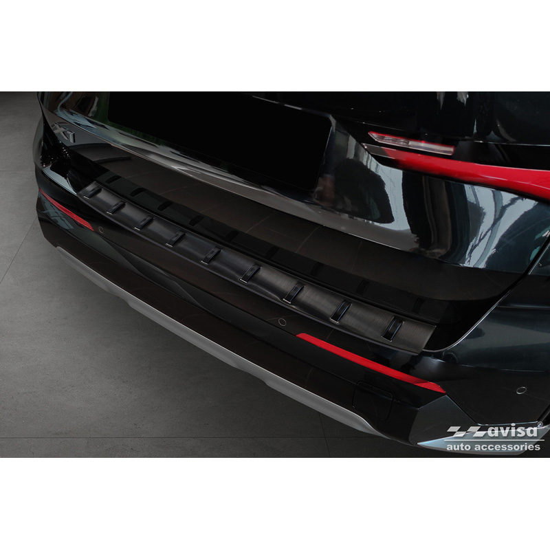 Zwart RVS Achterbumperprotector  BMW X1 U11 / X1 U11 xLine 2022- 'STRONG EDITION'