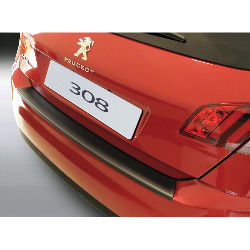 ABS Achterbumper beschermlijst  Peugeot 308 HB 5 deurs 2014-2021 Zwart