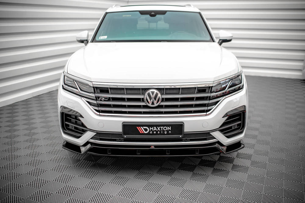 Voorspoiler Volkswagen Touareg MK3 R-Line Maxton Glans Zwart
