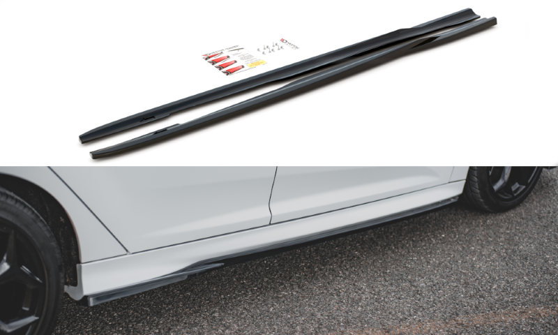 Zijskirts Diffusers Ford Focus ST Mk3 FL V.2 Glanzend Zwart