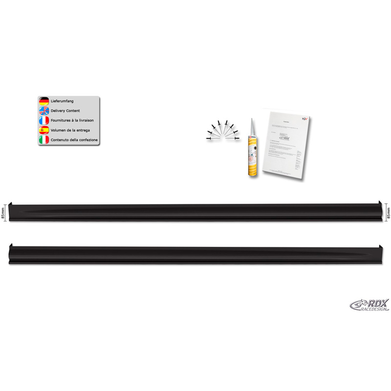 Sideskirts  Opel Corsa E 2014-2019 'Edition' (ABS)