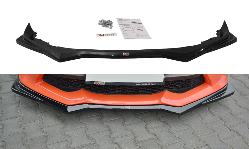 Voorspoiler Toyota GT86 FACELIFT Glans zwart V.2