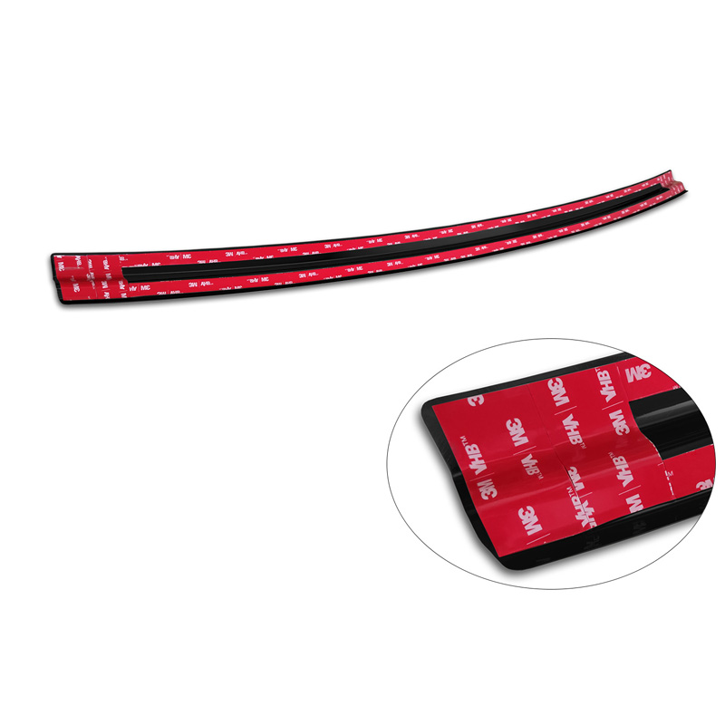 Zwart RVS Achterbumperprotector  Mercedes EQC (N293) 2019- 'Ribs'