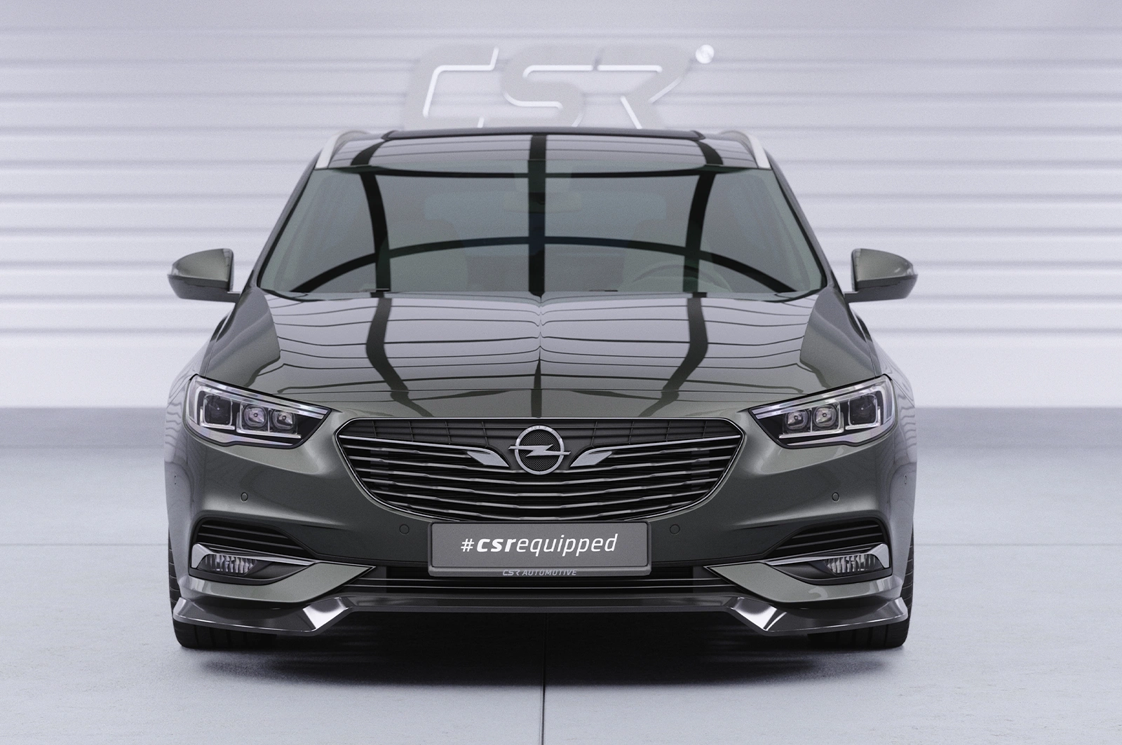 Voorspoiler Opel Insignia B glans zwart