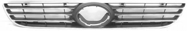 Radiator Grill VW POLO 05-09 ZWART/Chroom