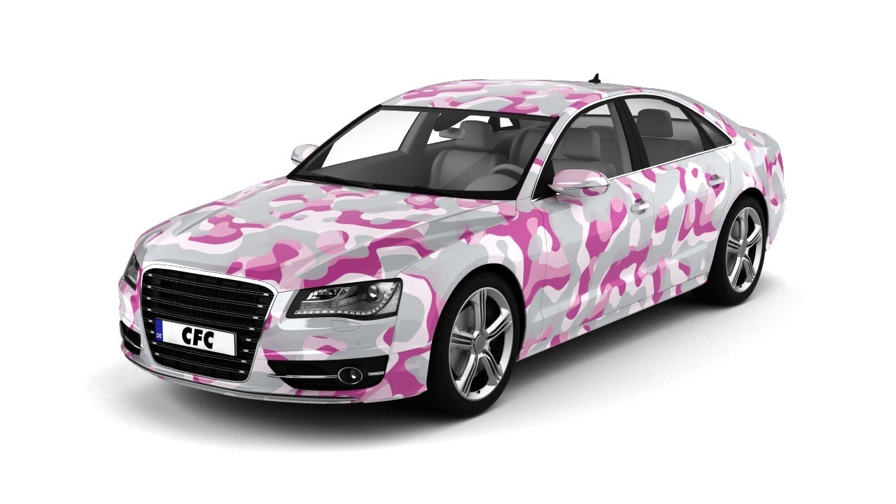 Car Wrap Folie Camouflage Princess Matt 150x300cm
