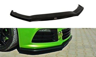 Voorspoiler V.2 Volkswagen Scirocco R Maxton Glans Zwart