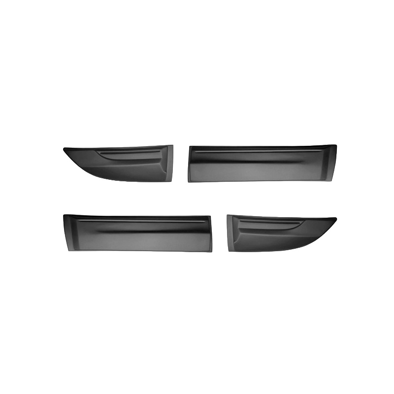 Deurpanelen  Mitsubishi L200 Triton 4 2007-2014 - Matzwart
