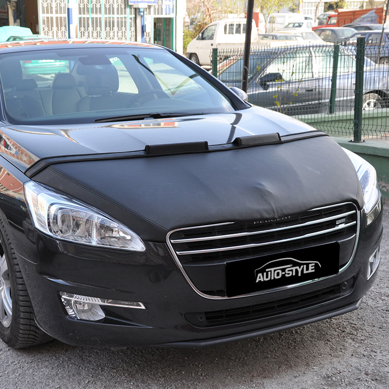 Steenslag/Auto Bra Peugeot 508 11- zwart skai leder 508