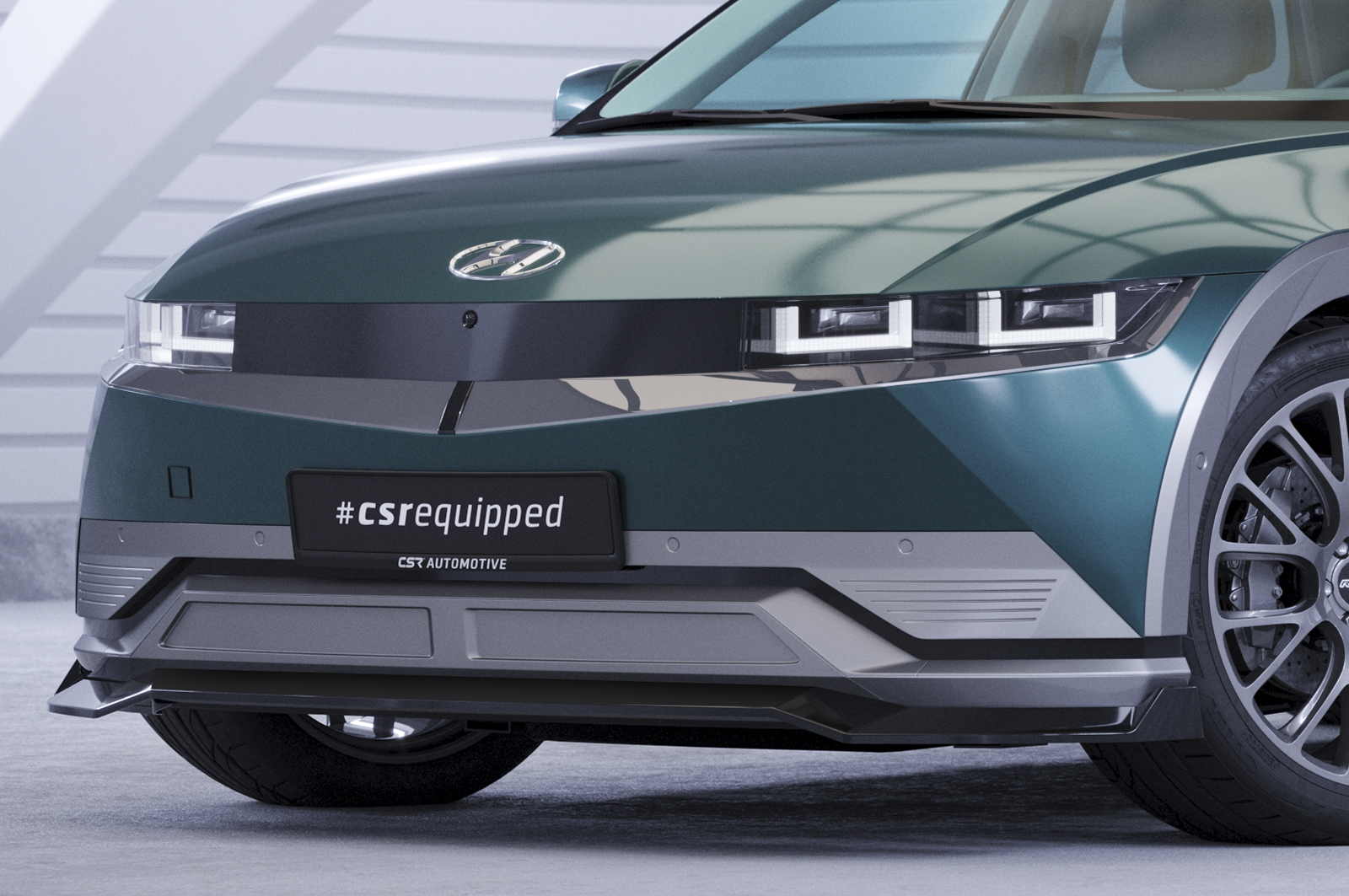 Voorspoiler Hyundai Ioniq 5 CSR Glans Zwart