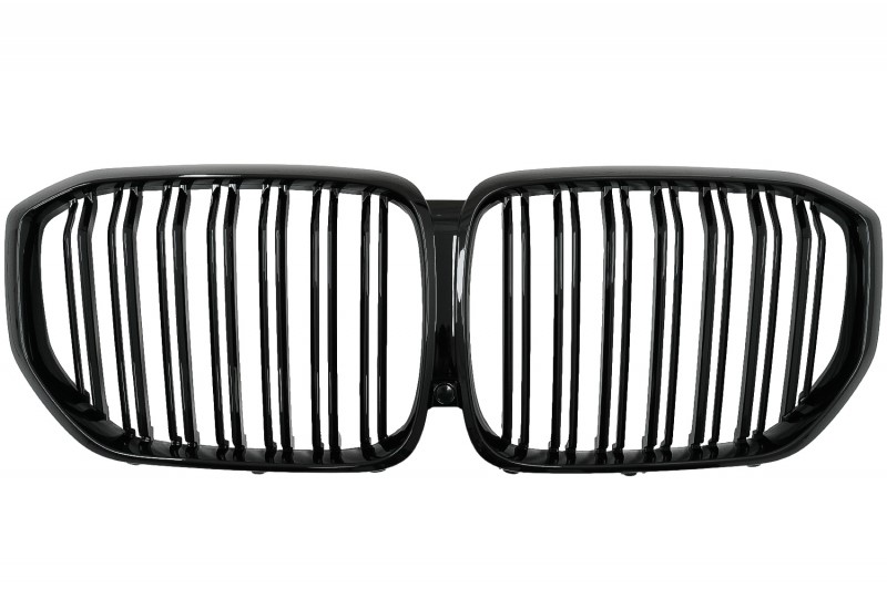 Grill BMW X5 G05 2018-.. Double Stripe M Glans Zwart