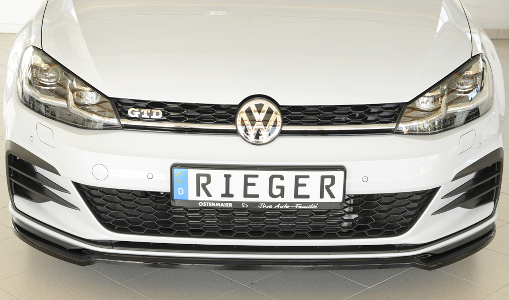 Spoilerzwaard Glossy Black Rieger VW Golf 7 GTI/GTD/GTE 2017-