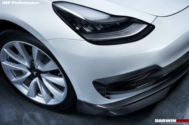 Tesla Model 3 IMP Style Carbon Fiber Voorspoiler 2017-2020