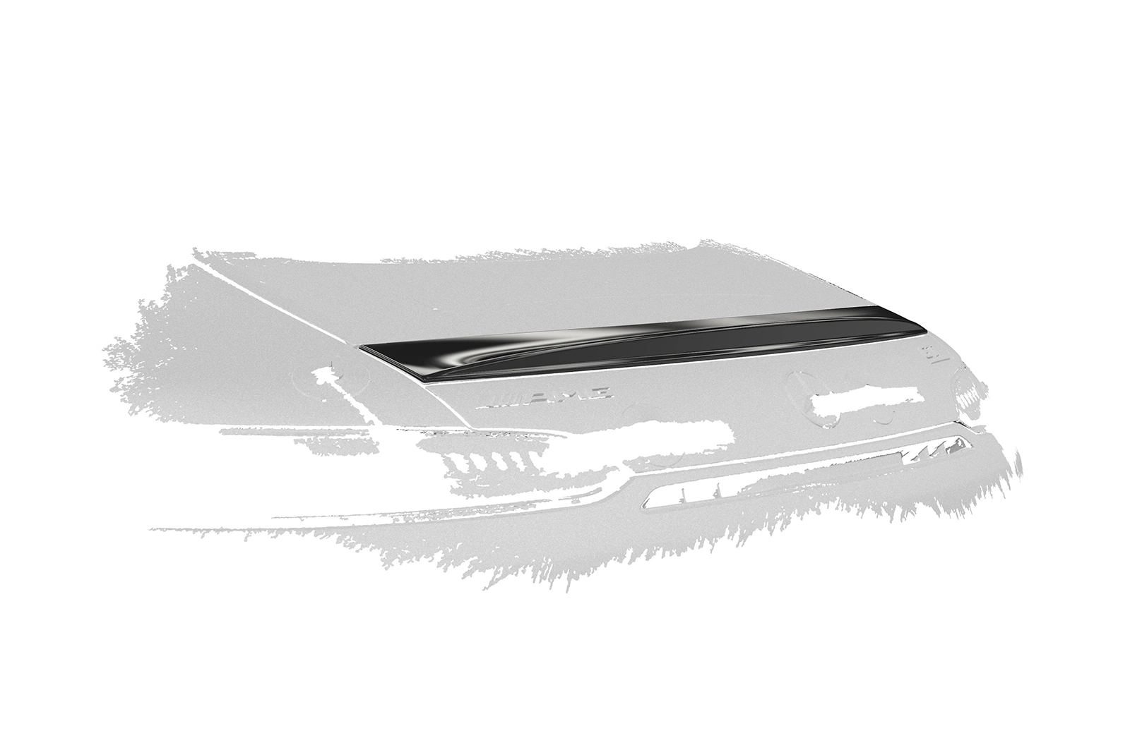 Achterspoiler Mercedes-Benz AMG GT (190) Glans Zwart - CSR Design