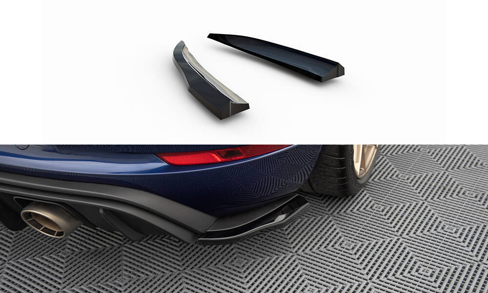 Zijdiffusers Porsche 718 Cayman GT4 RS Maxton Glans Zwart