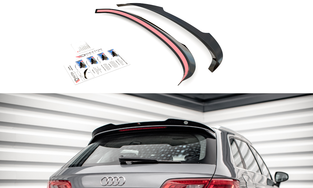 Spoiler Audi A3 8V Sportback 13-16 Maxton Glans Zwart