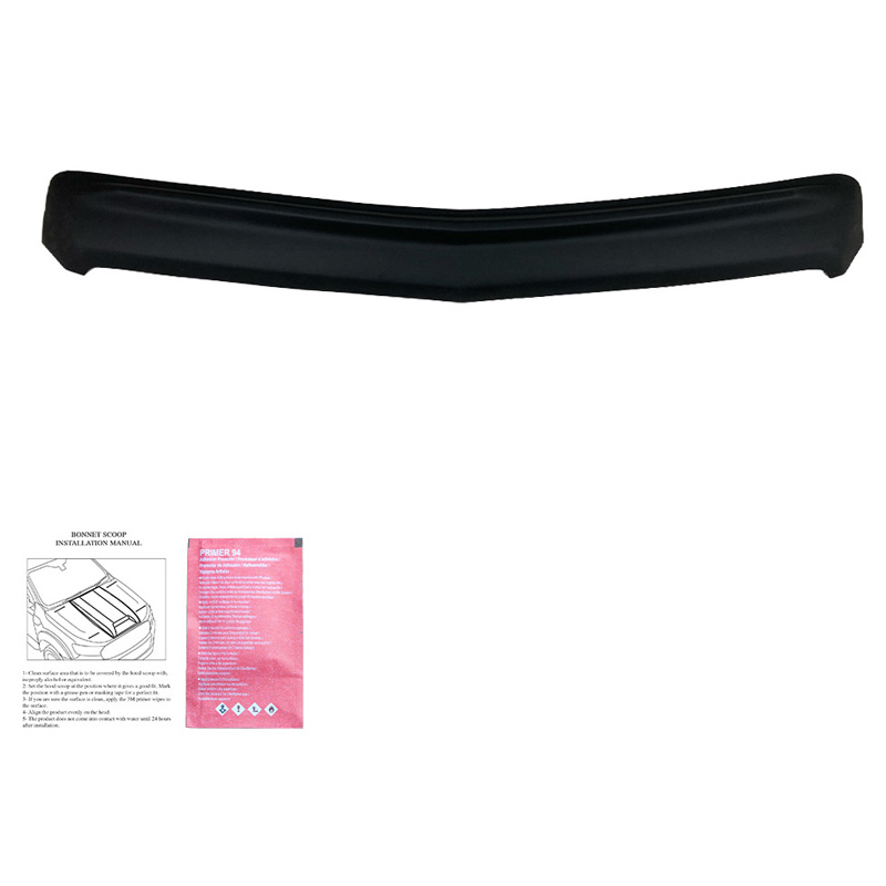 Motorkapbeschermer (steenslagcover)  Mercedes Sprinter W906 Facelift 2014-2018 - Versie 2 - Matzwart