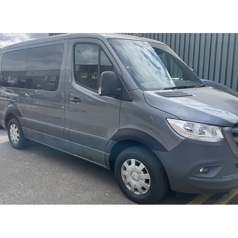 RGM Spatbordverbreders  Mercedes Sprinter 2018- (Korte & Lange wielbasis) - Zwart