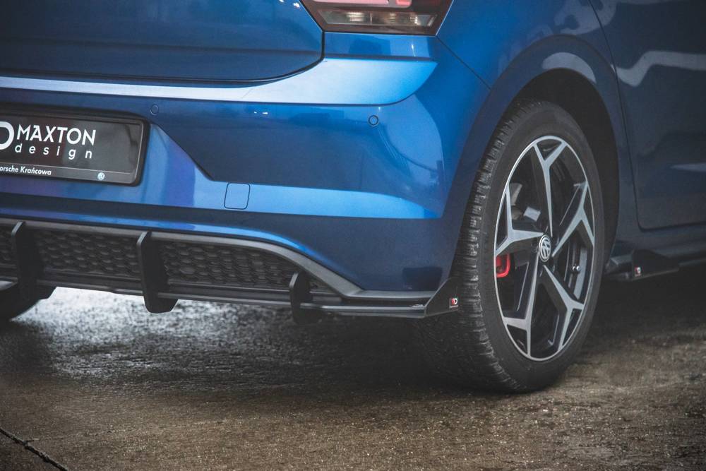 Zijdiffusers Race VW Polo MK6 GTI Glans zwart