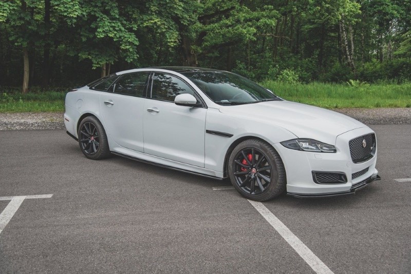 Zijskirts Diffusers Jaguar XJ X351 Glanzend Zwart