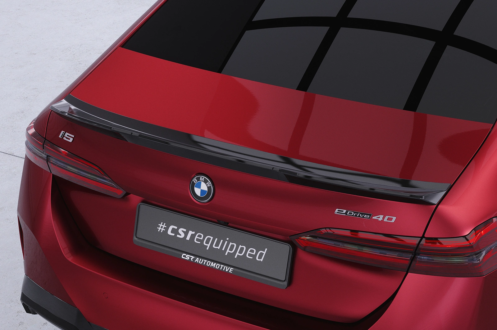 Achterspoiler BMW 5er / i5 g60 glans zwart