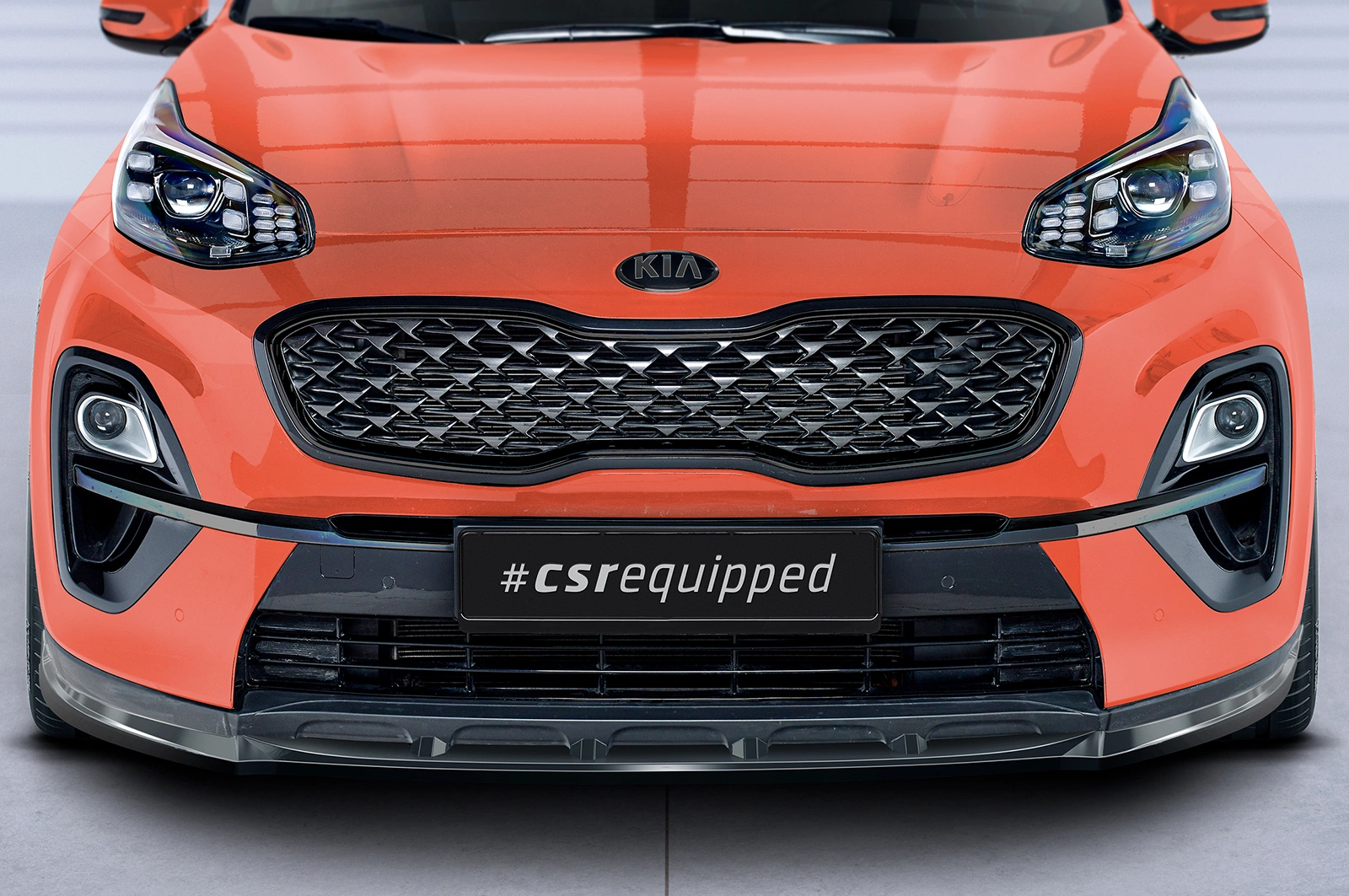 Voorspoiler Kia Sportage QLE Glans Zwart van CSR Automotive (Facelift 07/2018-)