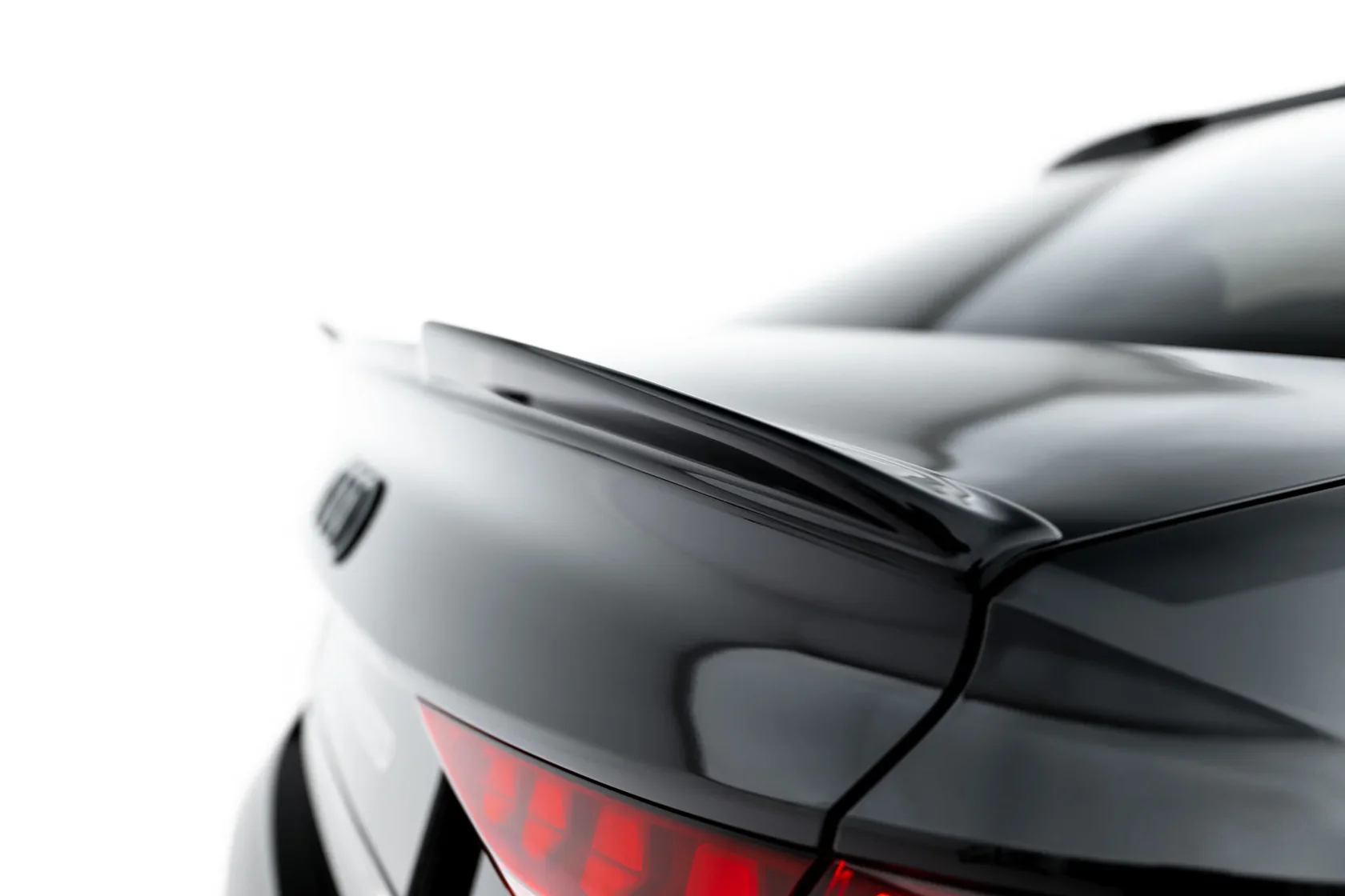 Spoiler Cap Audi A3 Sedan 8Y Facelift Maxton Glanzend zwart