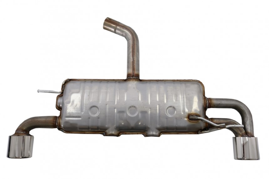 VW Scirrocco 2.0(200pk) 10/08- Volledig RVS einddemper Ø102x80mm