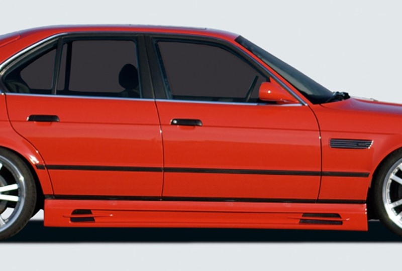 Zijskirts BMW E34 met 2 schacht en 2 uitsnedes Rieger