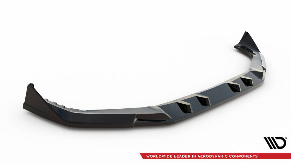 Voorspoiler BMW X5M F95 Facelift Maxton Glans Zwart V.2