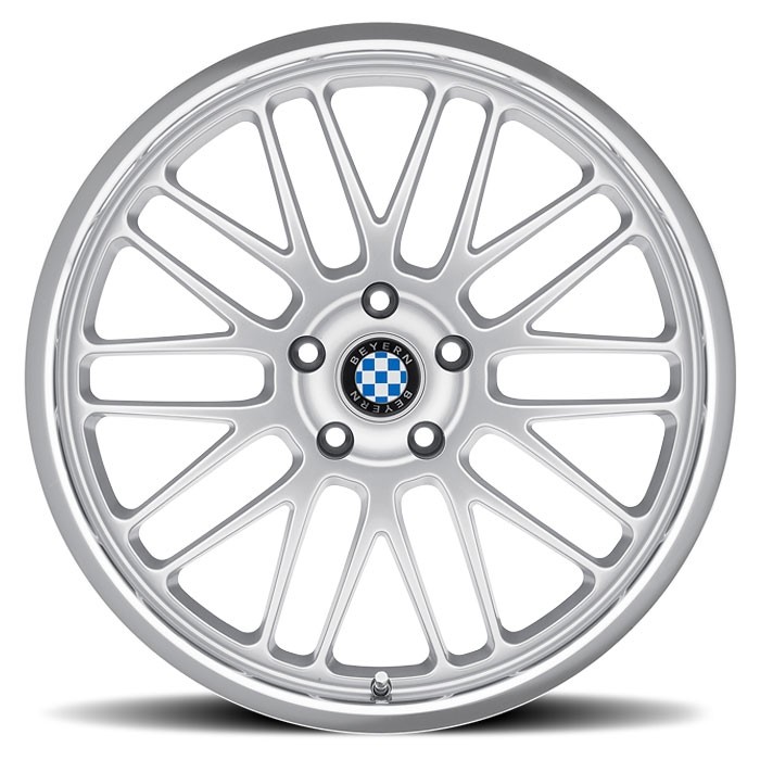Velgen Beyern Mesh 18x9,5 5x120 ET30 Zilver + Machined Rand