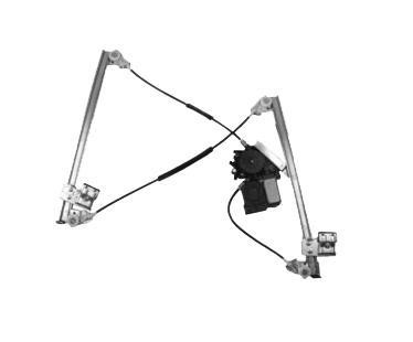 raammechanisme, 4/5 drs, incl motor, achterportier, comfort, rec