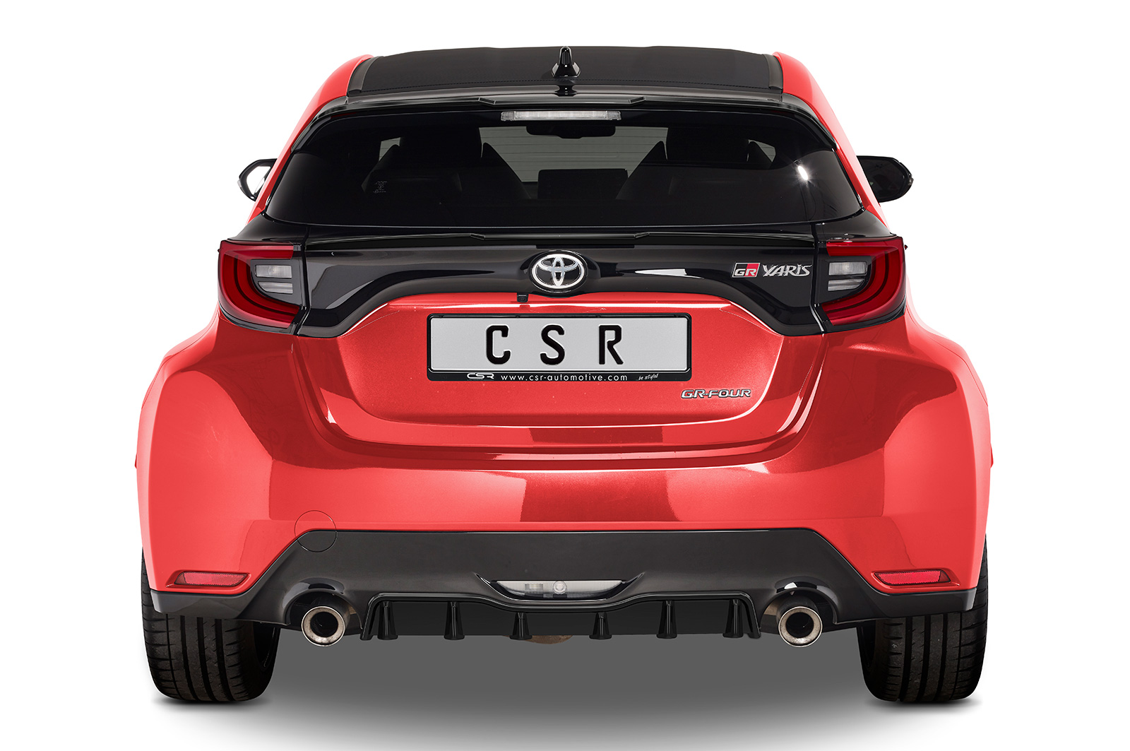 Spoiler Toyota GR Yaris (Typ XP21) CSR glans Zwart