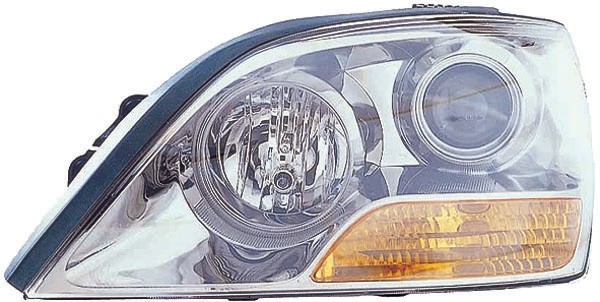 Koplamp rechts SORENTO, 06-09 H7+H1 voor LWR