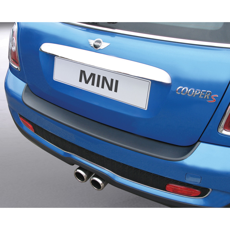 ABS Achterbumper beschermlijst  BMW Mini One/Cooper(incl S & JCW)/Cabrio/Coupé/Roadster 2006- Zwart
