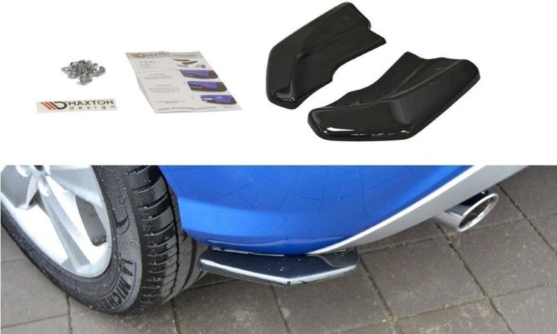 Achterzijde Spoilers Audi Q2 MK.1 Glanzend Zwart