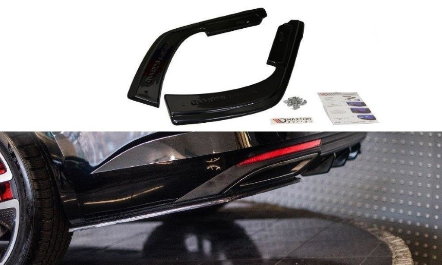Achterzijde skirts Renault Megane Talisman Maxton Design glans zwart