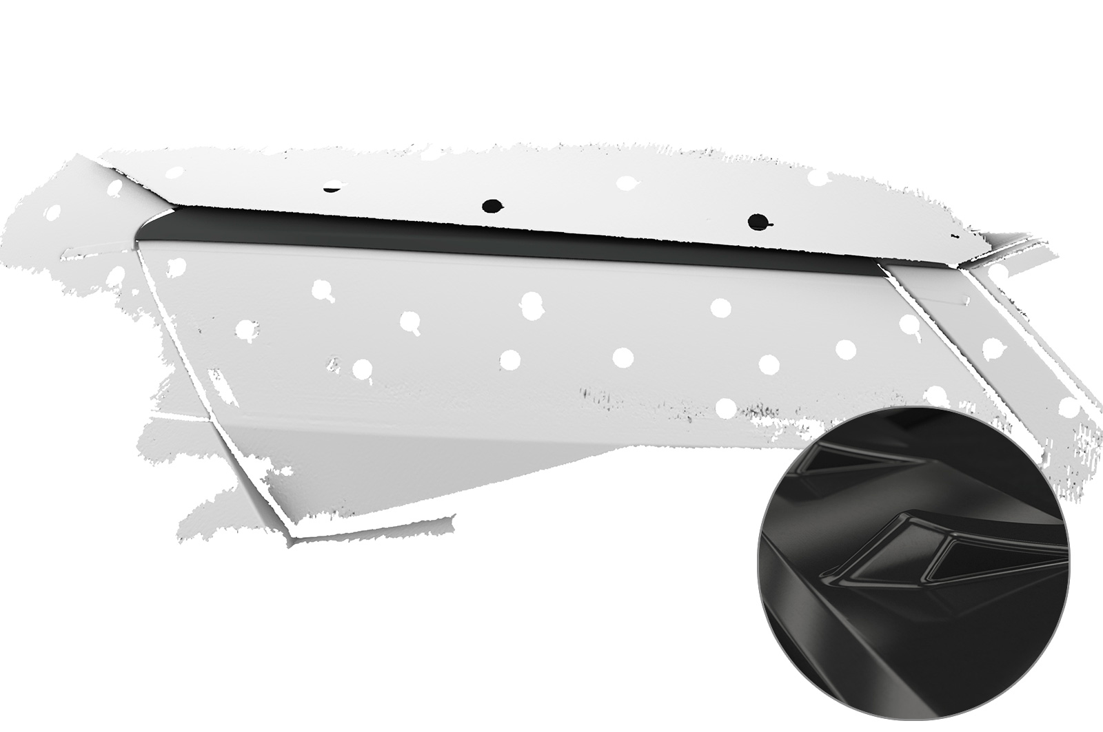 Koplampspoiler Skoda Superb III (Typ 3V) CSR Glans Zwart