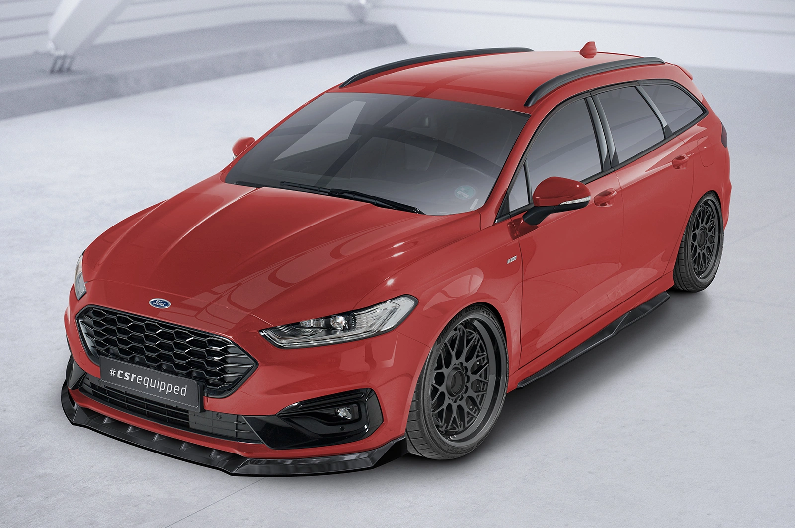 Voorspoiler Ford Mondeo MK5 BA7 Turnier ST-Line 2019-2022 – Glans Zwart