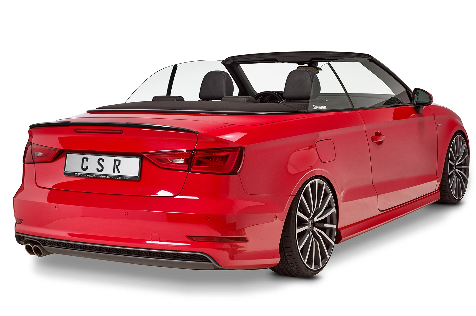 Achterspoiler Audi A3 8V Cabriolet (01/2014–) Glans Zwart – CSR Automotive
