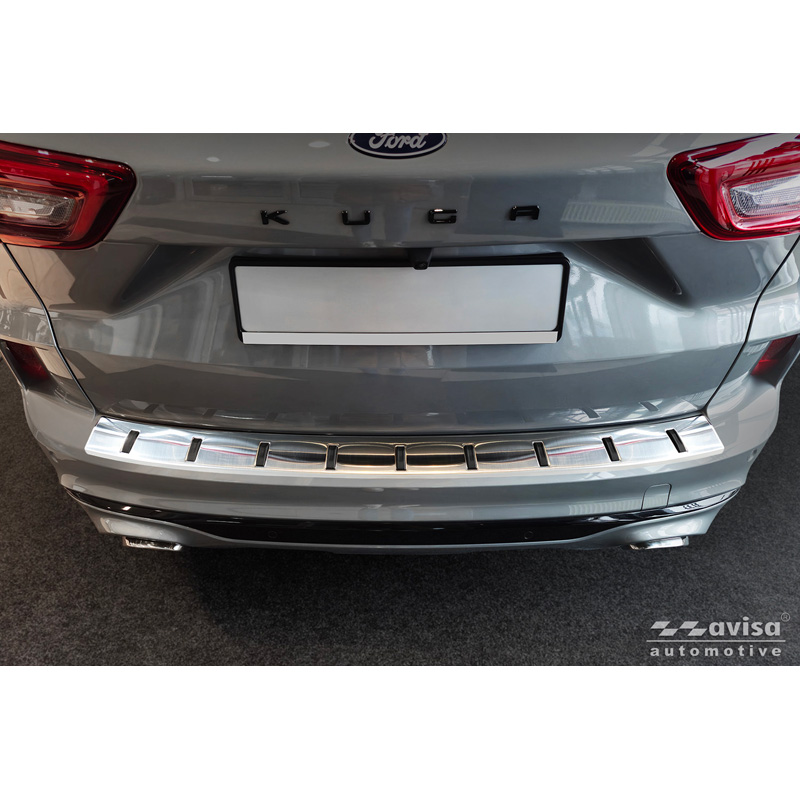 Avisa RVS Achterbumperprotector STRONG EDITION  Ford Kuga III ST-Line / Vignale 2019-2024 & Facelift 2024- - Zilver