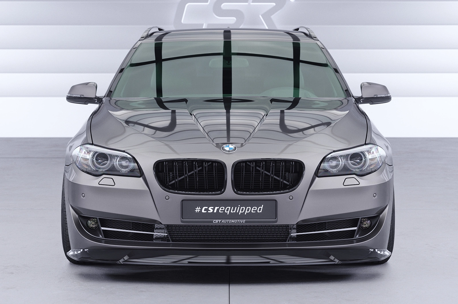Voorspoiler BMW 5er F10 / F11 glans zwart   01/2010-07/2013