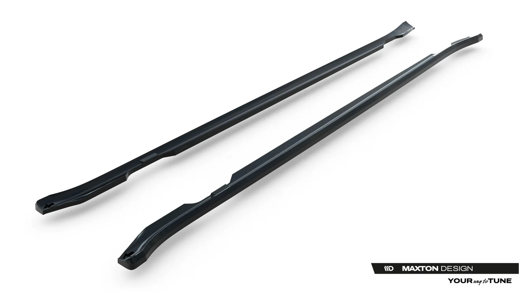 Zijskirts Porsche Taycan / 4 / 4S / GTS Mk1 Glans Zwart