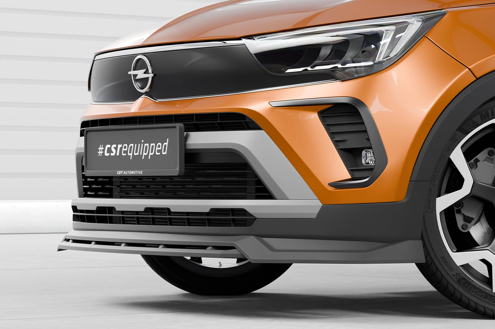 Voorspoiler Opel Crossland Glans Zwart (2020–) CSR