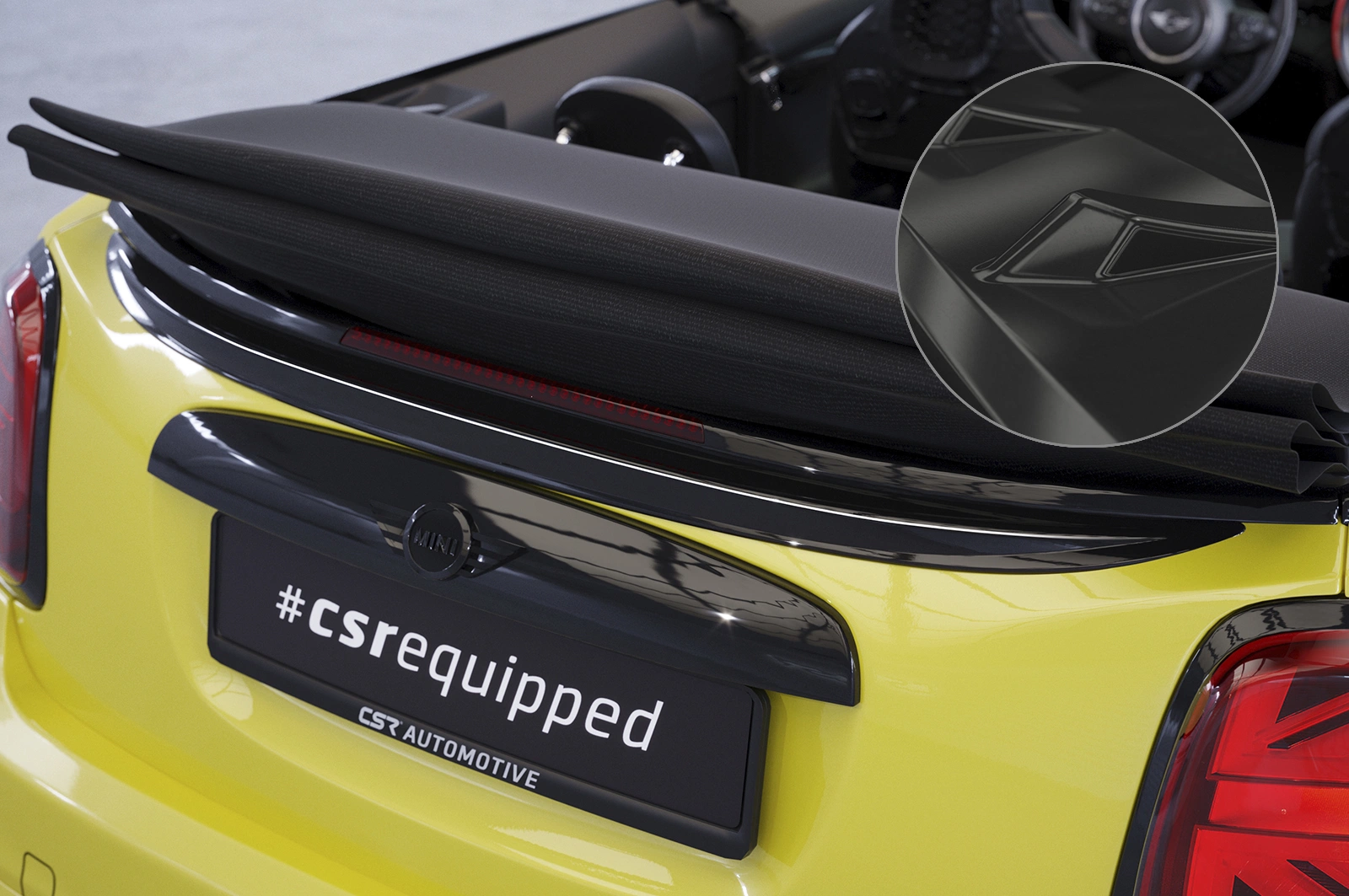 Achterspoiler Mini F57 Glans Zwart – CSR Design (2016-)