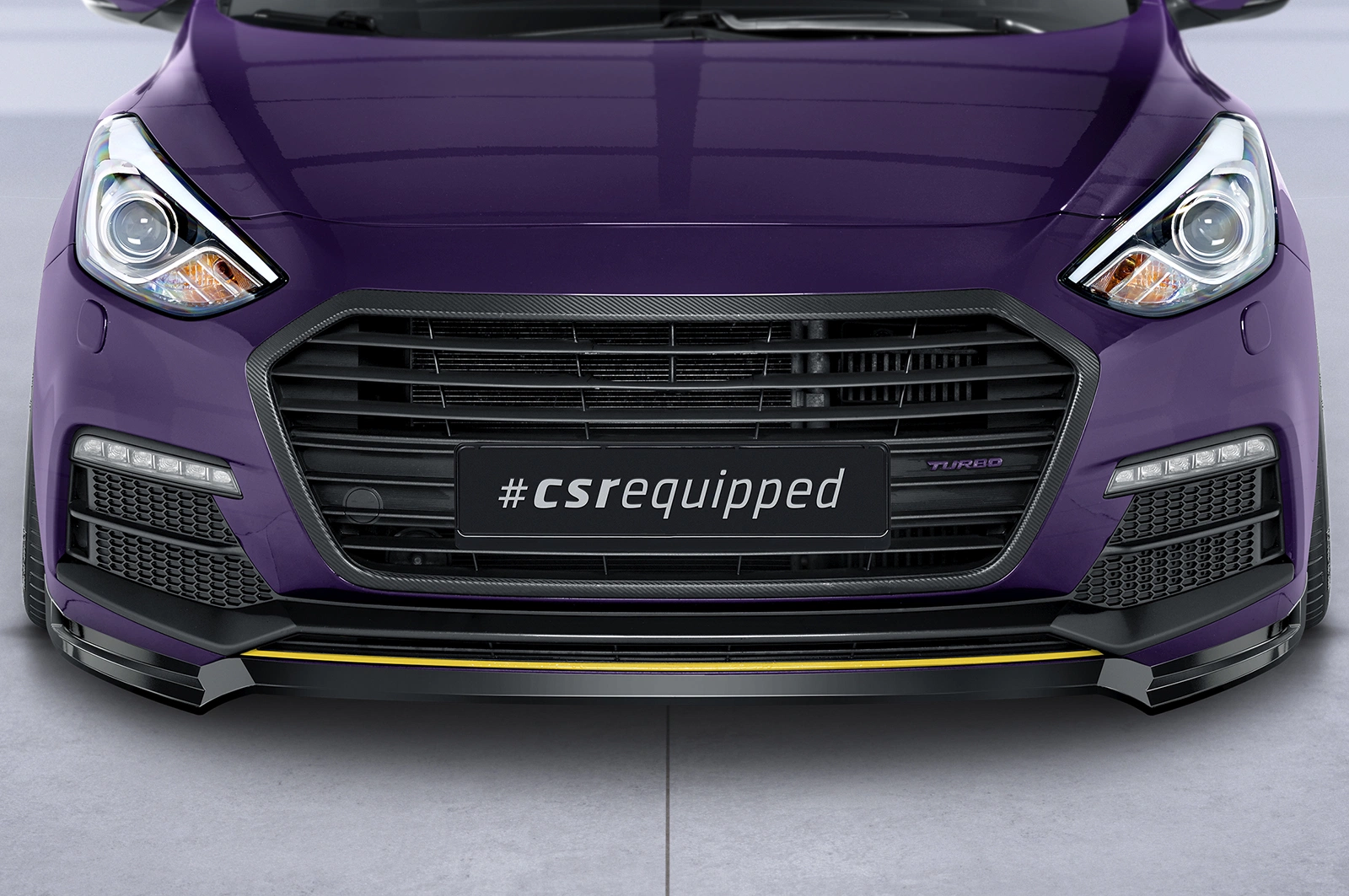 Voorspoiler Hyundai I30 (GD) Turbo glans zwart