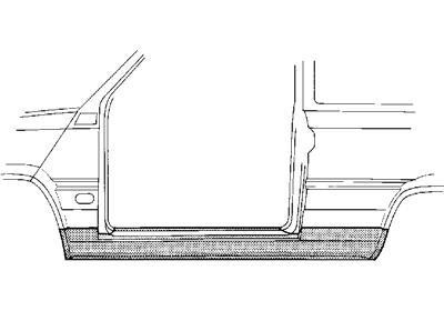 dorpel, links Fiat Cinquecento, 1991-1998