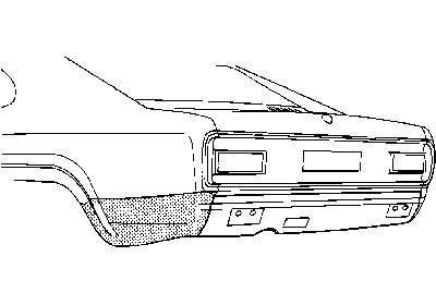 eindstuk, achter het achterwiel, rechts, 1974-Ford Capri, 1969-1