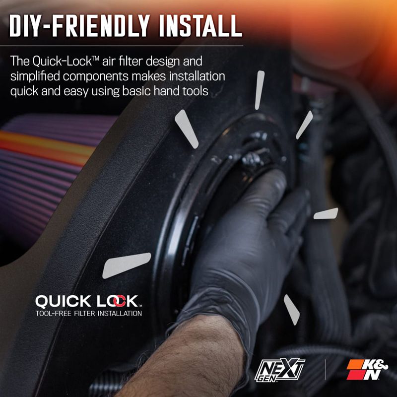 K&N NextGen Cold Air intake  RAM 1500 excl. RHO 3.0L L6 2025- (50-1598)